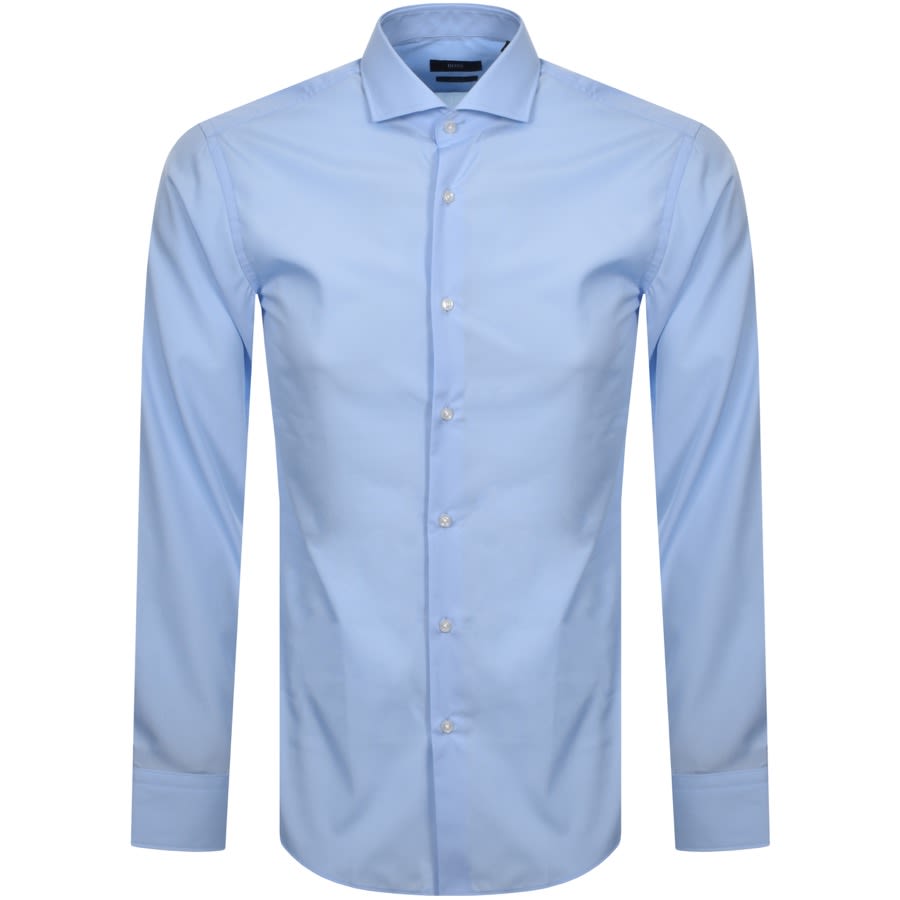 Alternative Image for ProductBOSS Jason Long Sleeved Shirt Blue1